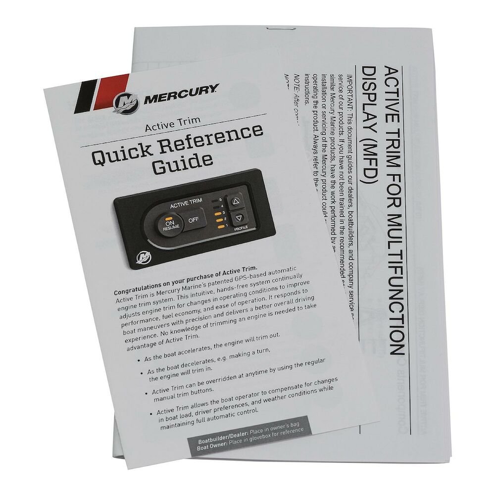 8M0129439 Active Trim Kit, Single-Engine Mercury 150hp 4-Stroke or 150-250hp OptiMax w/ VesselView