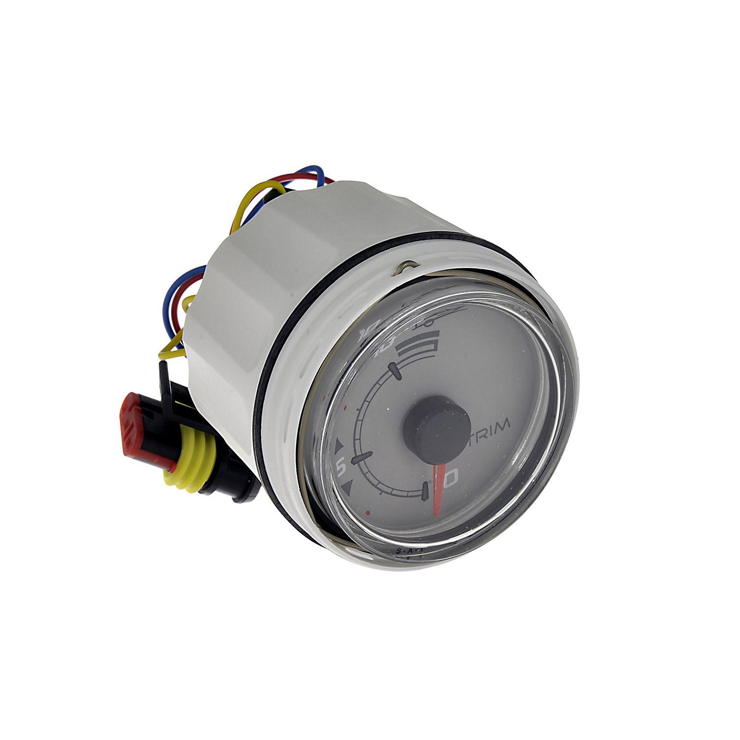 8M0065975 Engine Trim Indicator Gauge SmartCraft - Round - Gray - Image 3