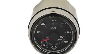 8M0069429 600 PSI Transmission Oil Pressure Gauge SmartCraft – Round – Black