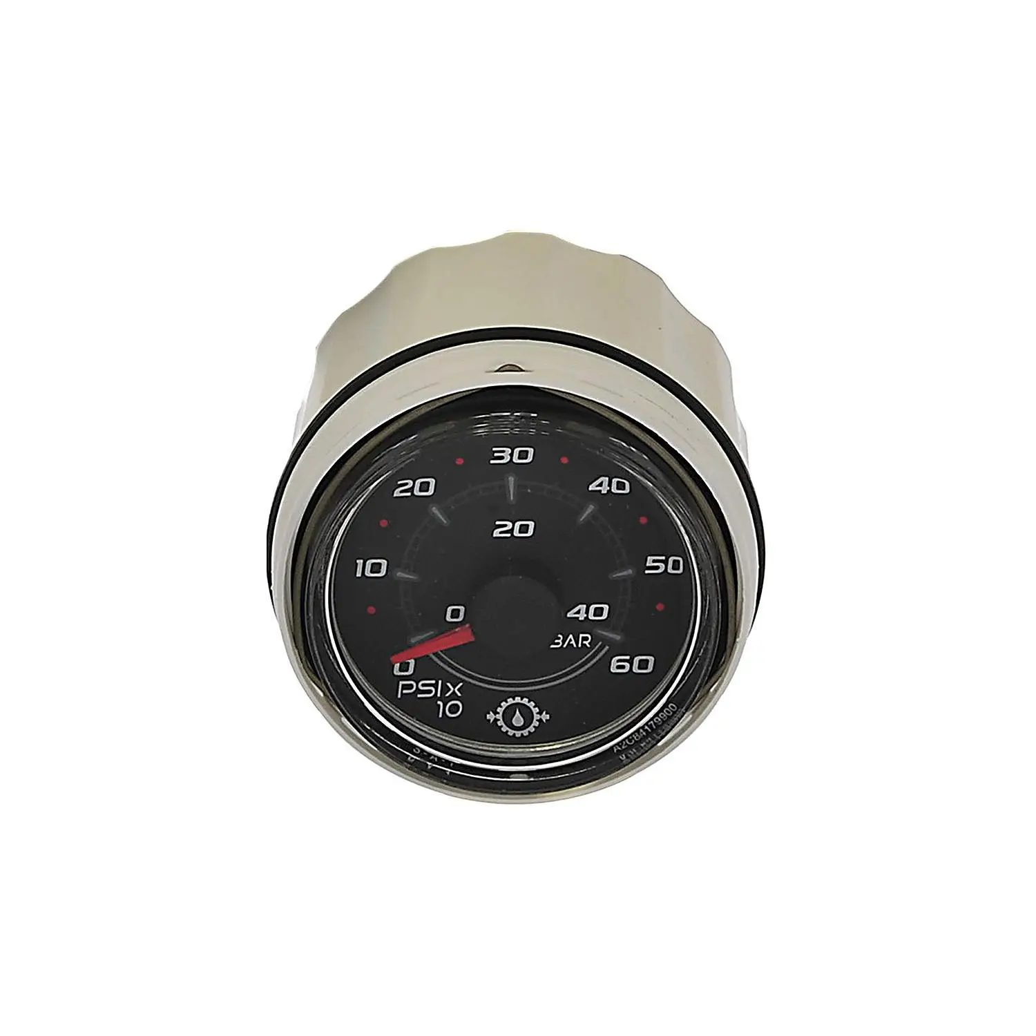 8M0069429 600 PSI Transmission Oil Pressure Gauge SmartCraft – Round – Black