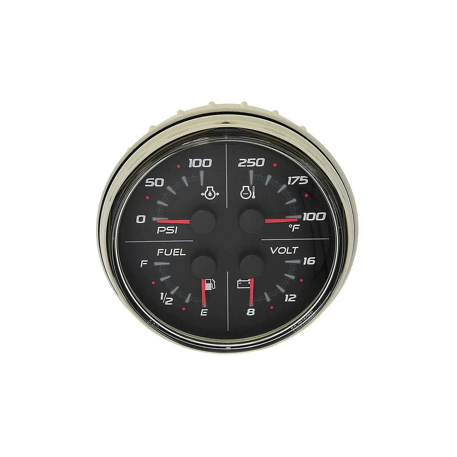 8M0069436 SmartCraft 4 In 1 Gauge SmartCraft - Round - Black - Image 2