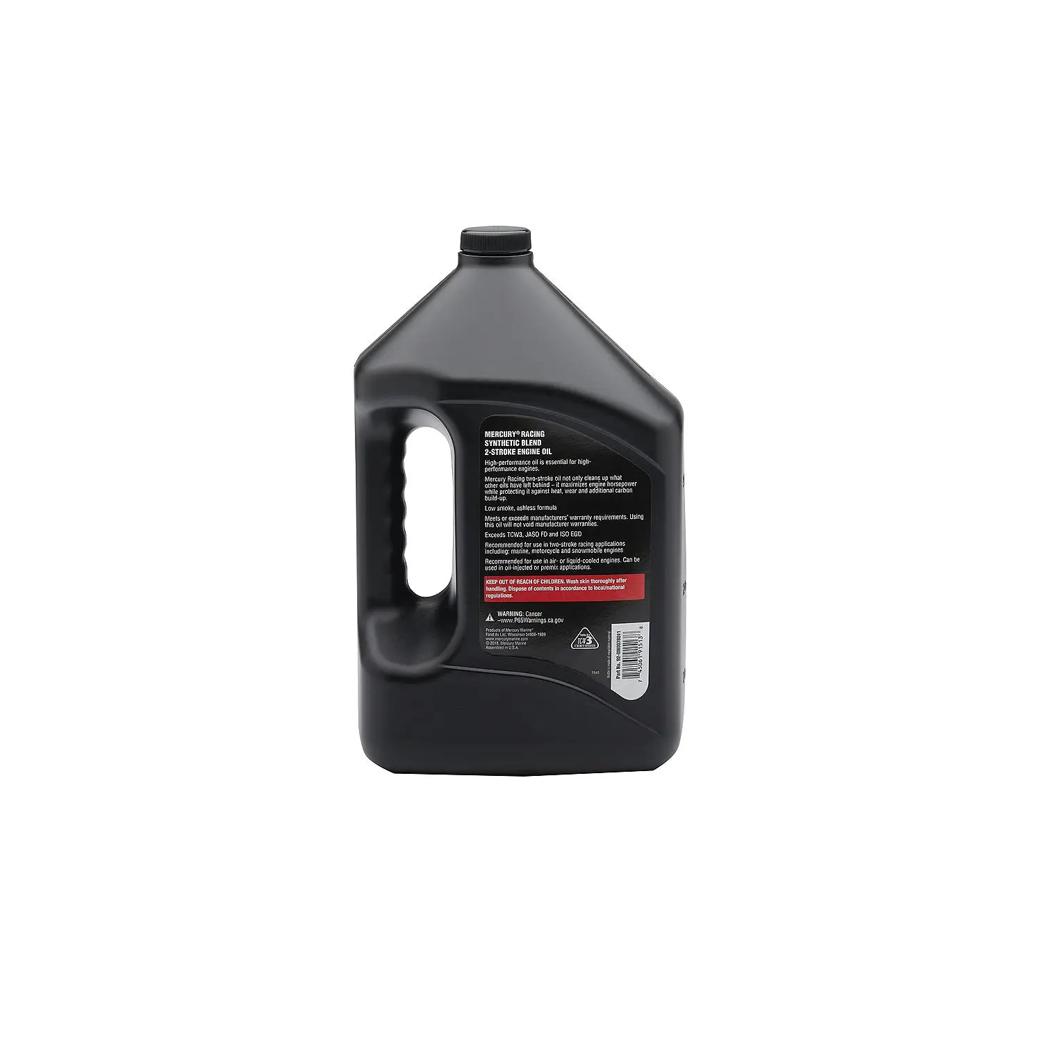 Mercury Racing 8M0078011 Synthetic Blend High Performance 2-Stroke Marine Engine Oil - 1 Gallon - Image 3