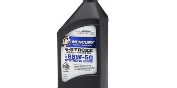 Mercury Racing 8M0078013 SAE 25W-50 Synthetic Blend High Performance 4-Stroke Marine Engine Oil – 1 Quart Bottle