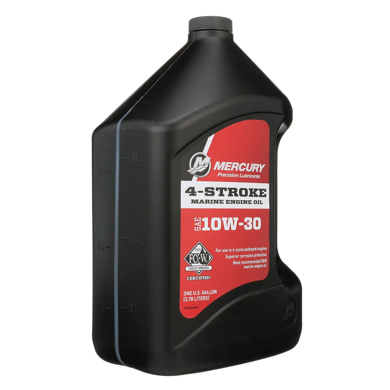 Mercury 8M0078626 SAE 10W-30 Mineral 4-Stroke Marine Engine Oil – 1 Gallon