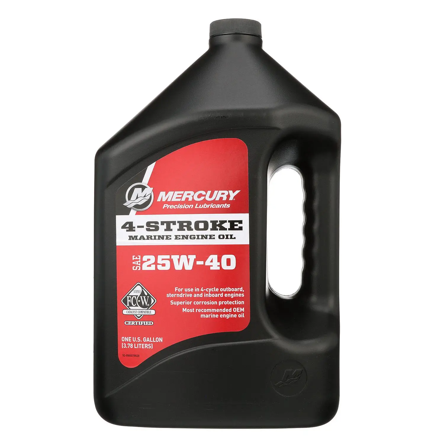 Mercury 8M0078628 SAE 25W-40 4-Stroke Marine Engine Oil - 1 Gallon - Image 3