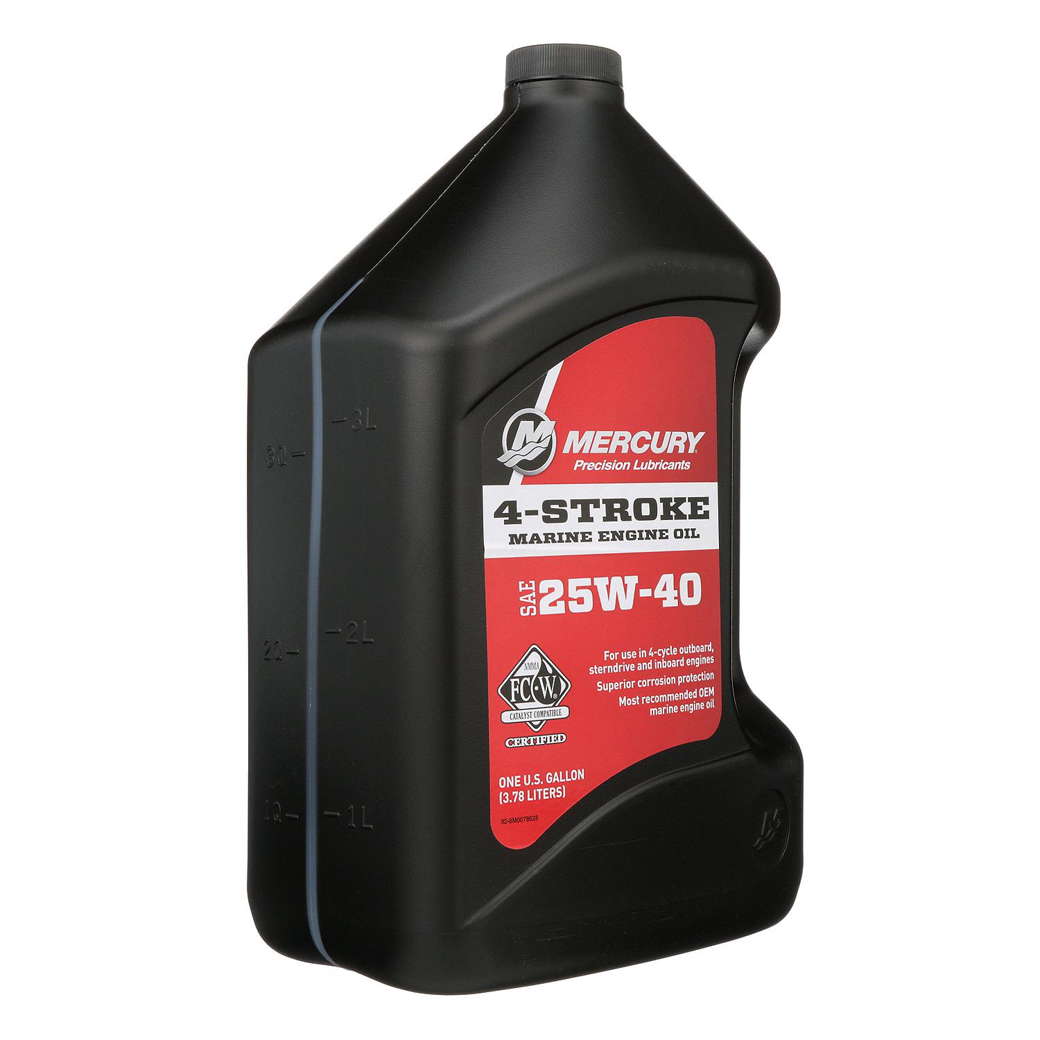 Mercury 8M0078628 SAE 25W-40 4-Stroke Marine Engine Oil - 1 Gallon - Image 4