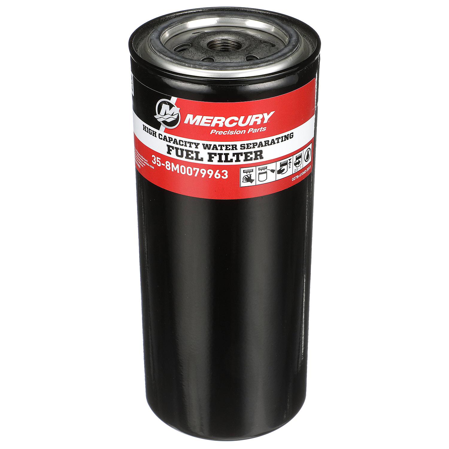 Mercury High-Volume Water Separating Fuel Filter 8M0079963 for Select Outboard, Sterndrive and Inboard Engines - Image 2