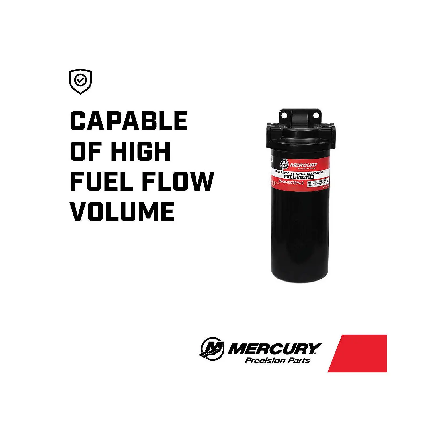 Mercury High-Capacity Water Separating Fuel Filter Kit 8M0082291 for Outboard, Sterndrive and Inboard Engines - Image 3