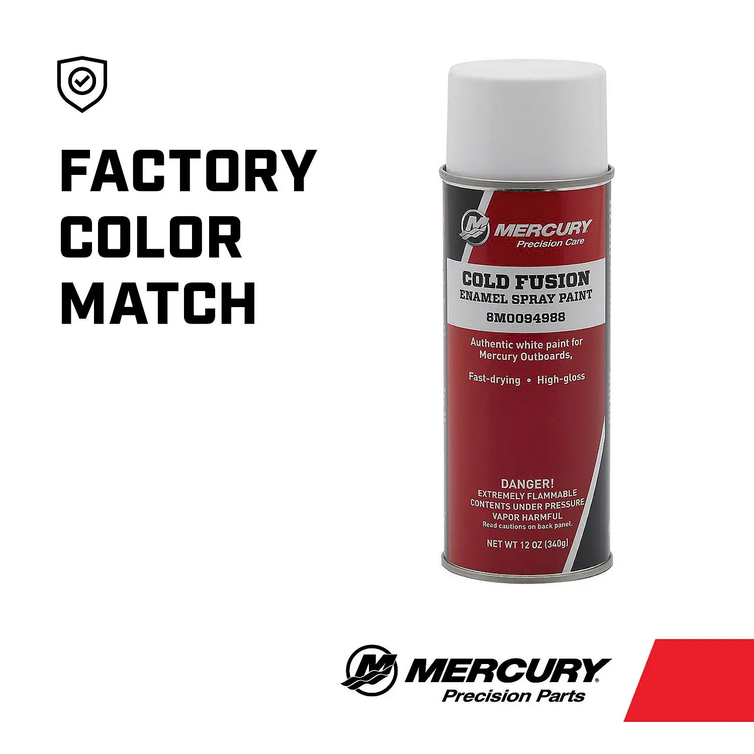 Mercury 8M0094988 Cold Fusion Enamel Spray Paint - 12 oz Spray Can - Image 3