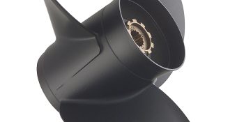 Mercury Black Max 73140A45 3-Blade Aluminum Propeller, 10.125″ Diameter x 15″ Pitch, Right-Hand Rotation