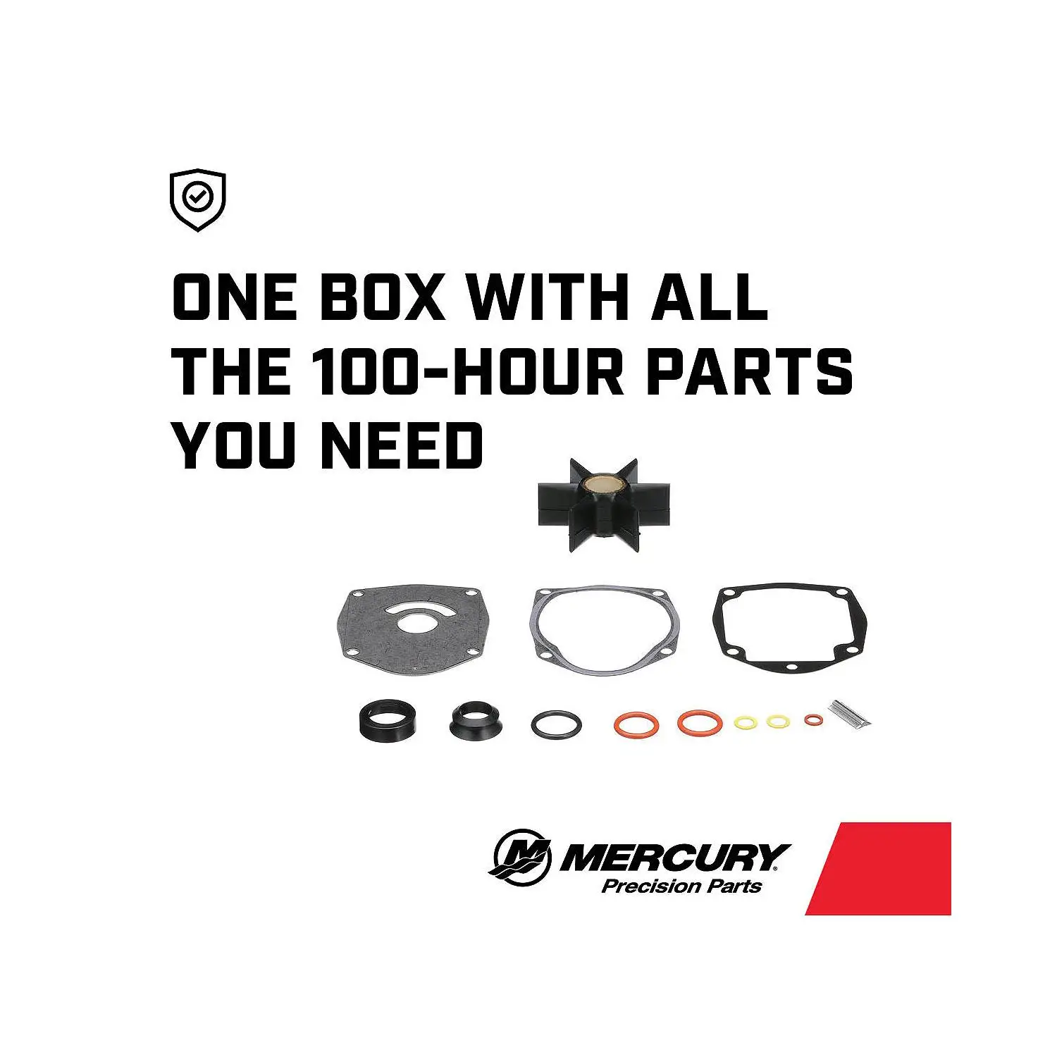 Mercury Water Pump Repair Kit 8M0100527 for Mercury or Mariner Outboards and MerCruiser Sterndrives - Image 5