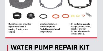 Mercury Water Pump Repair Kit 8M0100527 for Mercury or Mariner Outboards and MerCruiser Sterndrives