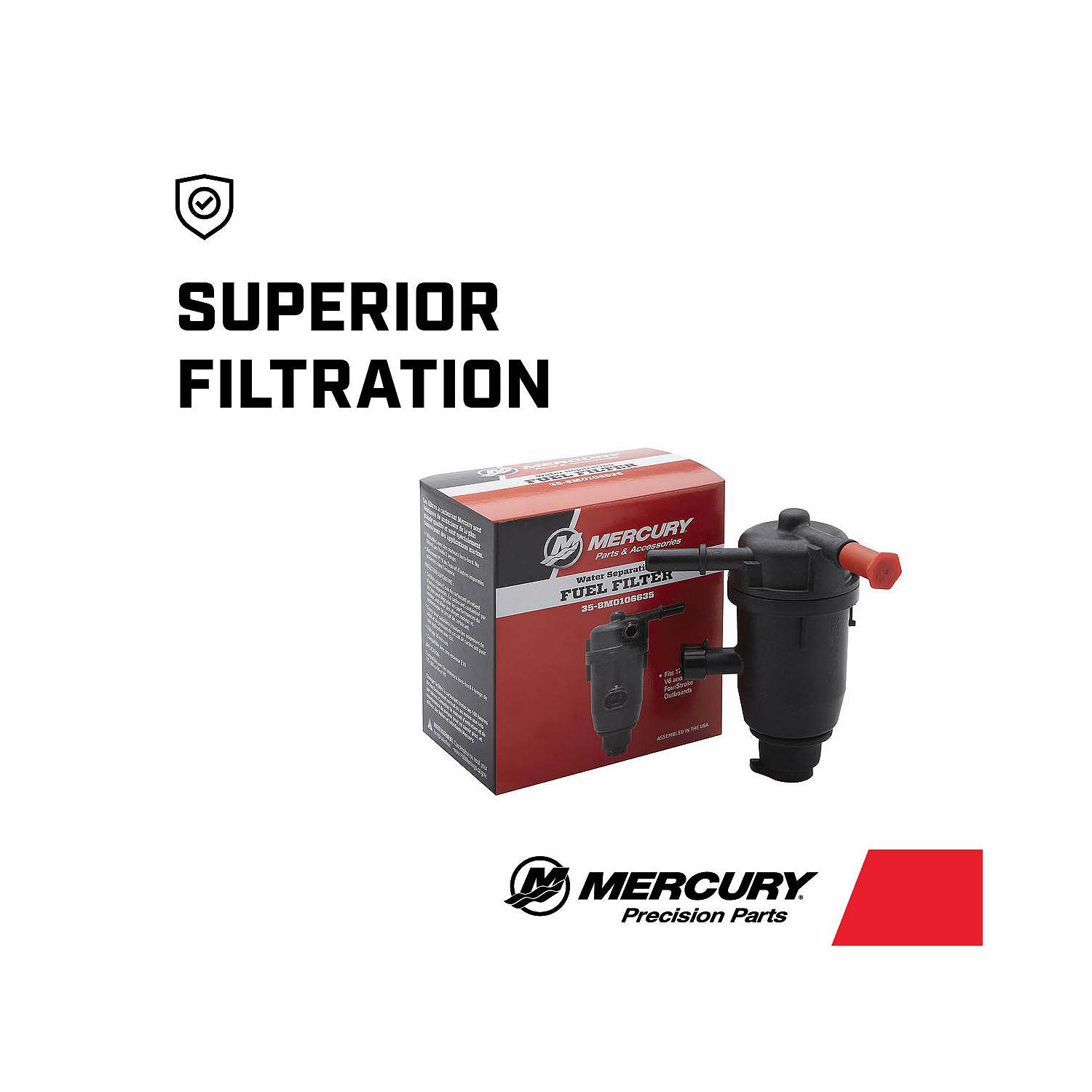 Mercury On-Engine Water Separating Fuel Filter 8M0106635 for V6 and V8 FourStroke Outboards - Image 6