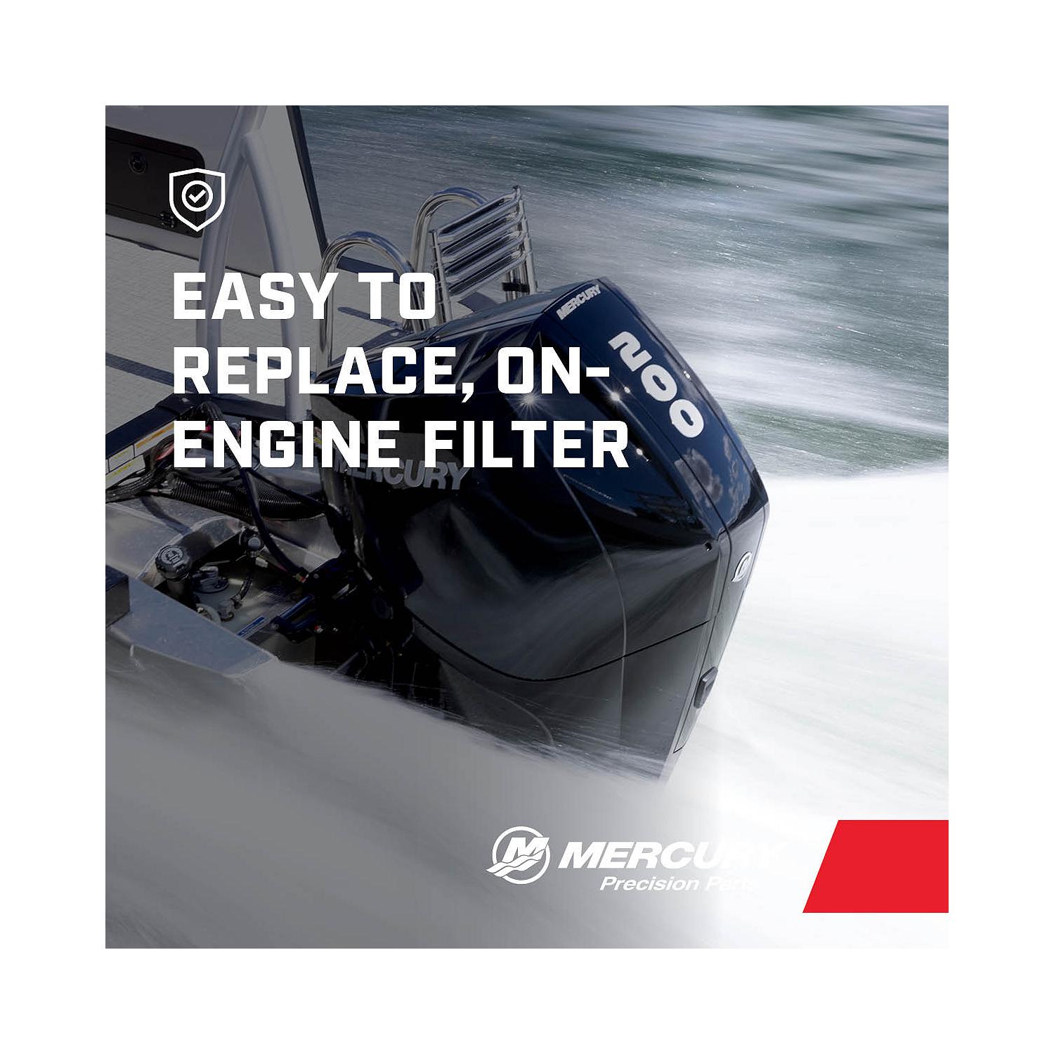 Mercury On-Engine Water Separating Fuel Filter 8M0106635 for V6 and V8 FourStroke Outboards