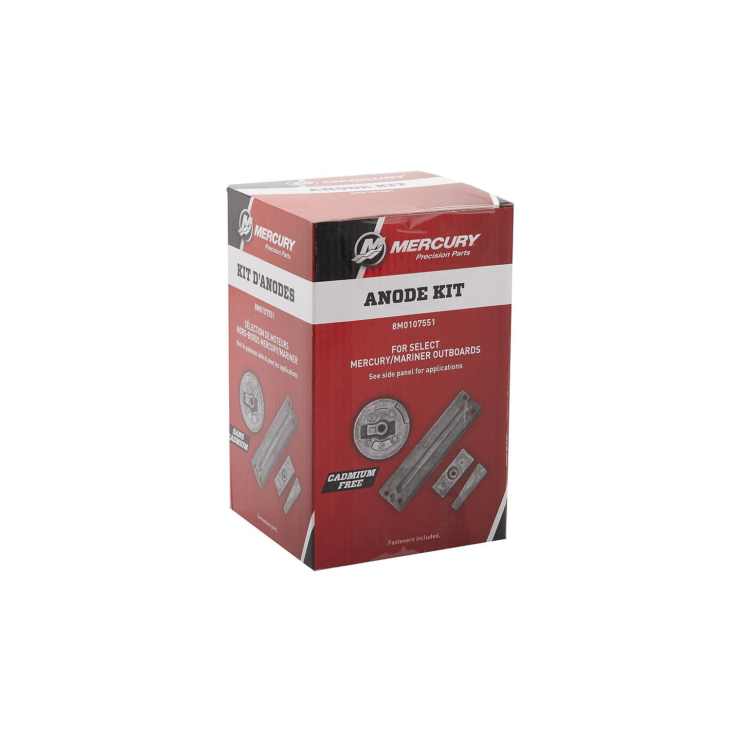 Mercury Aluminum Anode Kit 8M0107551 for Select Mercury Verado and OptiMax Outboards - Image 5