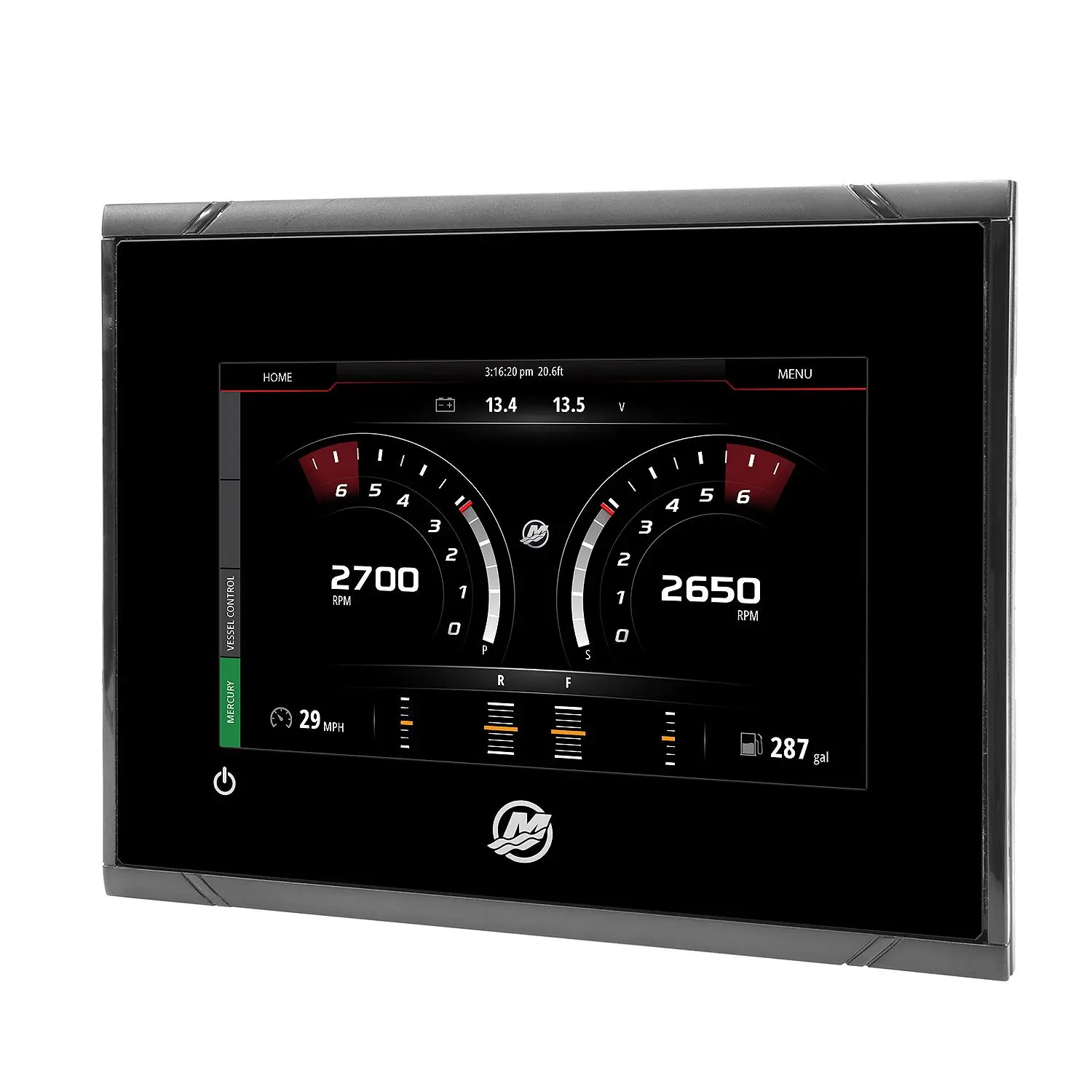 8M0110643 VesselView 502 Five Inch Display - Single Engine Mercury Outboard or MerCruiser Engine with SmartCraft - Image 2