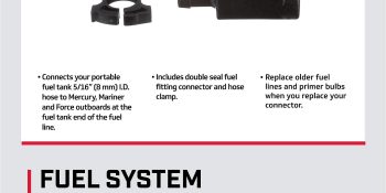 Mercury Quick Disconnect Fuel Line Connector 13563T7 for Tank End