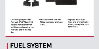Mercury Quick Disconnect Fuel Line Connector 13563T7 for Tank End