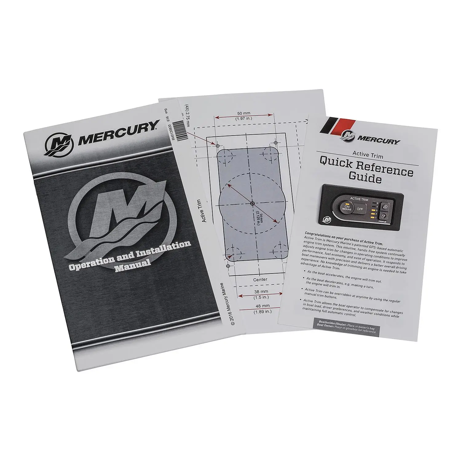 8M0111546 Active Trim Kit – Single Engine Mercury 75 through 115 Horsepower 4-Stroke Outboards