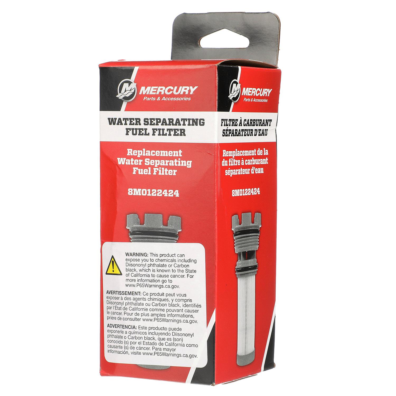 Mercury Replacement On Board Fuel Filter 8M0122424 for Mercury 135-200hp L4 Verado, L6 200‑300hp Verado, and 1.5L and 3.0L DFI Outboards - Image 2