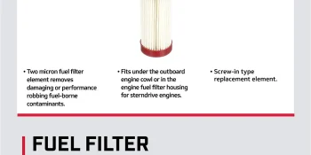 Mercury Replacement On Board Fuel Filter 8M0122424 for Mercury 135-200hp L4 Verado, L6 200‑300hp Verado, and 1.5L and 3.0L DFI Outboards