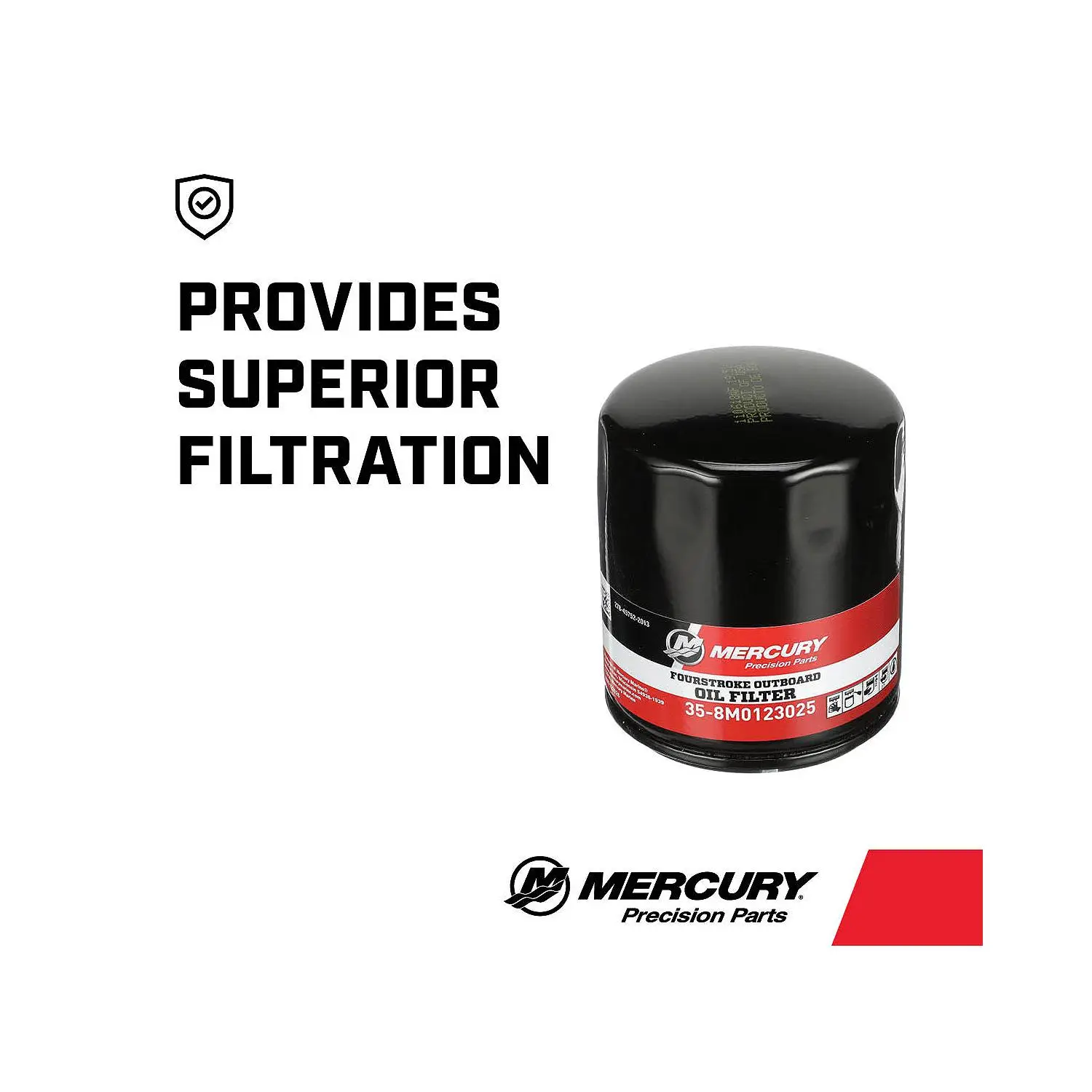 Mercury Replacement Oil Filter 8M0123025 for Mercury V6 and V8 FourStroke Outboards - Image 4