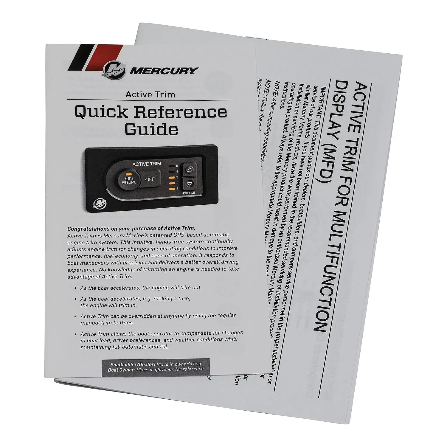 8M0129437 Active Trim Kit – Single Through Quad Engine Mercury Digital Throttle & Shift Outboards or MerCruiser Sterndrives with VesselView