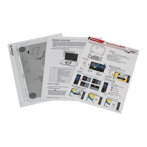 8M0129543 VesselView 903 Nine Inch Display – Single Engine Mercury Outboard or MerCruiser Engine with SmartCraft