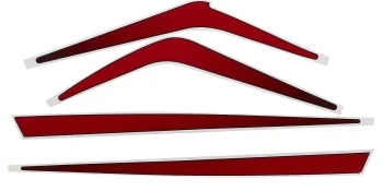 Mercury Pro XS Stripe Decals for Lower Chaps – Set of 2 8M0142187 for 3.4L V6 and 4.6L V8 Pro XS Outboards