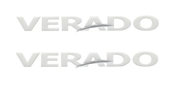 Mercury White Verado Decals – Set of 2 8M0142203 for V8 Verado Outboards