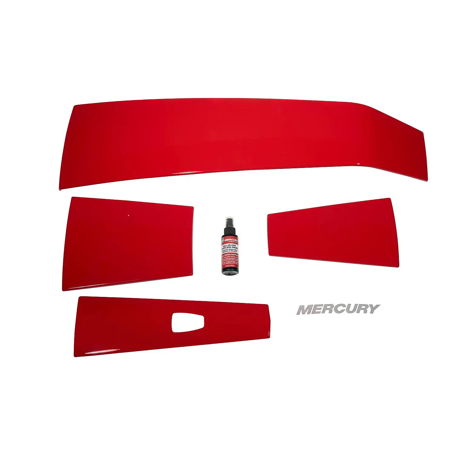Mercury Redline Red Accent Panel Kit 8M0142205 for 4.6L V8 200-300hp FourStroke Outboards