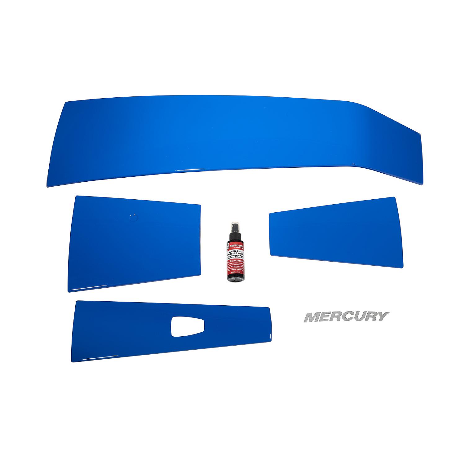 Mercury Pacific Blue Accent Panel Kit 8M0142206 for 4.6L V8 200-300hp FourStroke Outboards