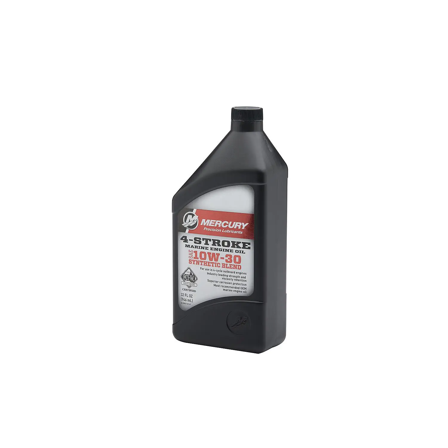 Mercury 8M0142141 SAE 10W-30 Synthetic Blend 4-Stroke Marine Engine Oil - 1 Quart Bottle - Image 4