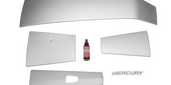 Mercury Accent Panel Kit in Mercury Silver 8M0142207 for 4.6L V8 200-300hp FourStroke Outboards