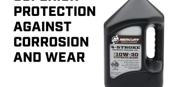 Mercury 8M0142151 SAE 10W-30 Synthetic Blend 4-Stroke Marine Engine Oil – 1 Gallon