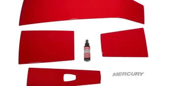 Mercury Redline Red Accent Panel Kit 8M0142211 for 3.4L V6 175-225hp FourStroke Outboards