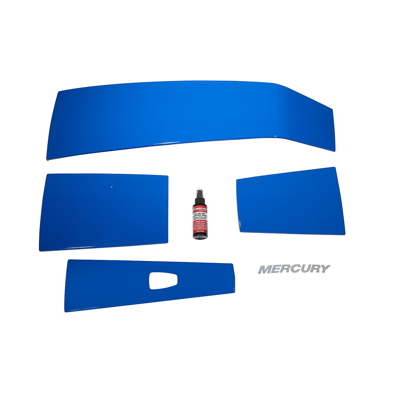 Mercury Pacific Blue Accent Panel Kit 8M0142212 for 3.4L V6 175-225hp FourStroke Outboards
