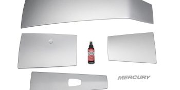 Mercury Accent Panel Kit in Mercury Silver 8M0142213 for 3.4L V6 175-225hp FourStroke Outboards
