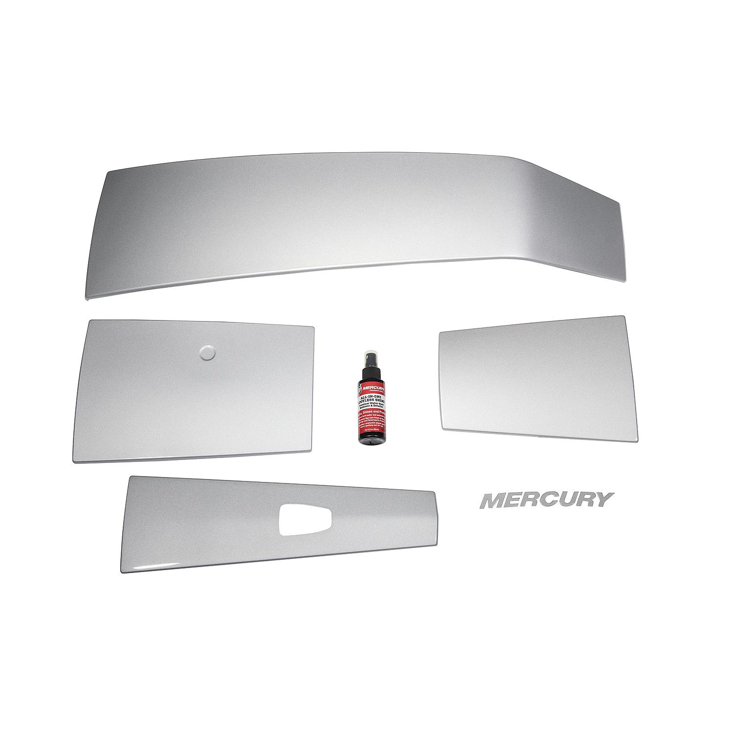 Mercury Accent Panel Kit in Mercury Silver 8M0142213 for 3.4L V6 175-225hp FourStroke Outboards