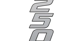 Mercury 250R Rear Decal 8M0143774 for Mercury Racing 4.6L V8 Outboards