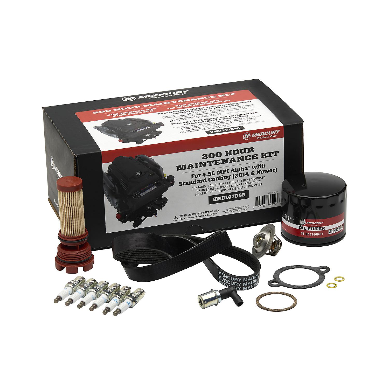 MerCruiser 4.5L MPI Engine with Alpha Sterndrive 300 Hour Maintenance Kit - Image 4
