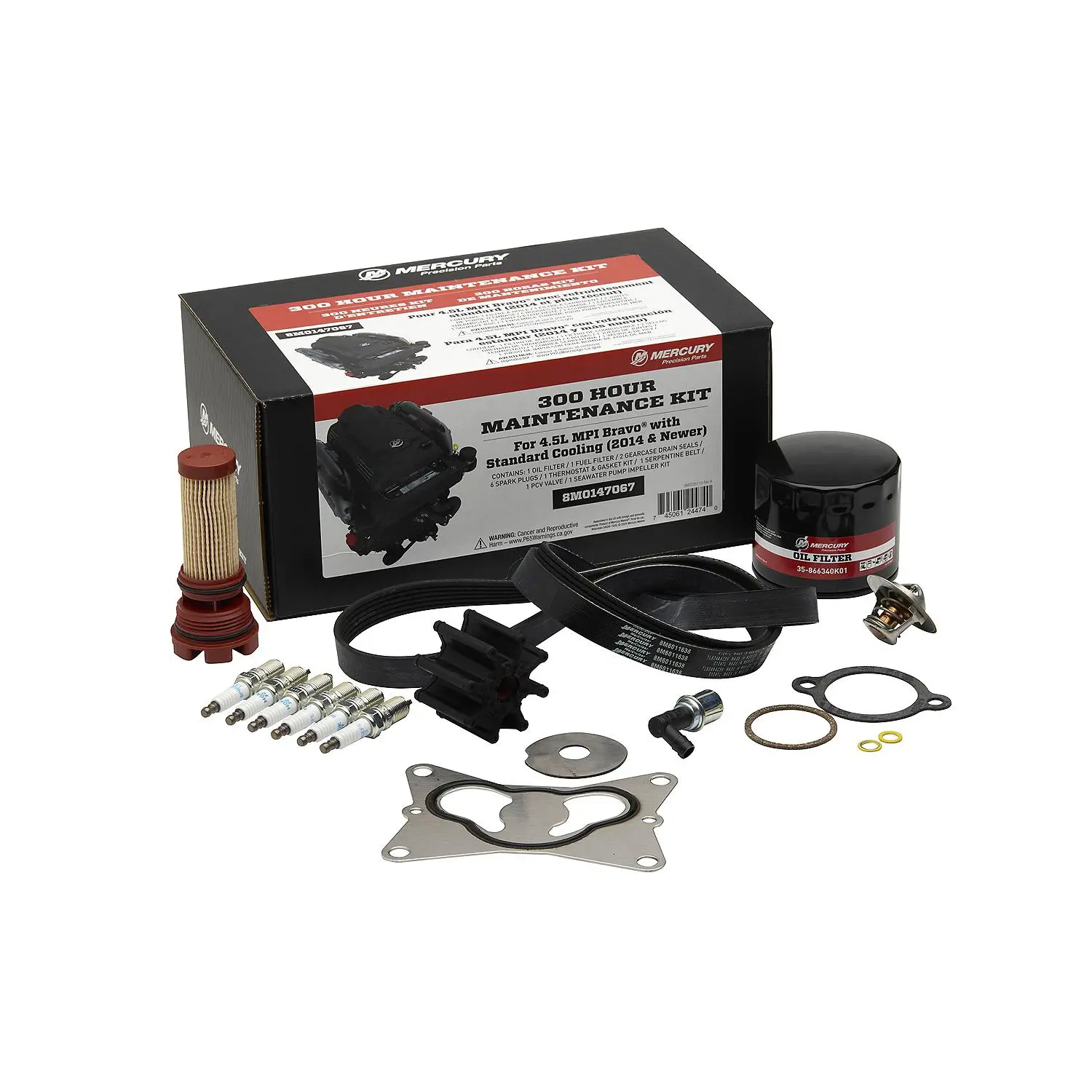 MerCruiser 4.5L MPI Engine with Bravo Sterndrive 300 Hour Maintenance Kit - Image 2