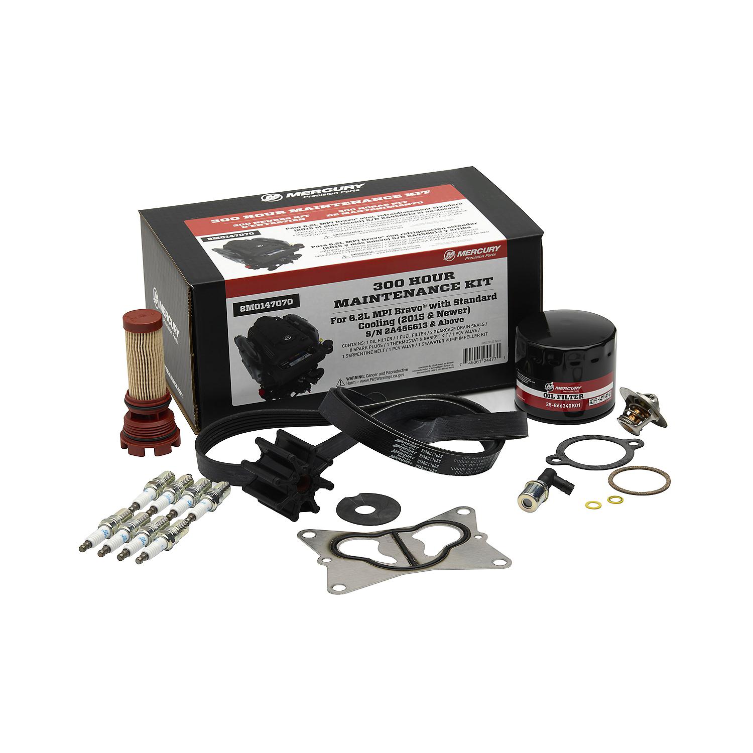 MerCruiser 6.2L MPI Engine with Bravo Sterndrive 300 Hour Maintenance Kit - Image 7