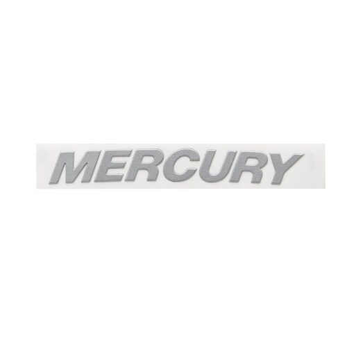 Mercury 3D Rear Wordmark Decal 8M0147920 for Mercury and Mercury Racing V6, V8 and V10 Outboards