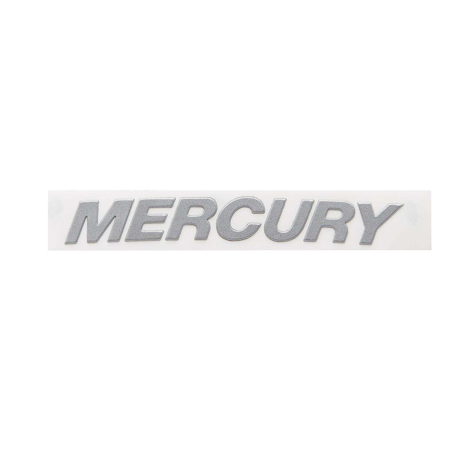 Mercury 3D Rear Wordmark Decal 8M0147920 for Mercury and Mercury Racing V6, V8 and V10 Outboards