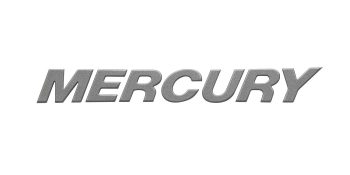 Mercury 3D Wordkmark Decal 8M0147987 for V6, V8 and V10 Outboards