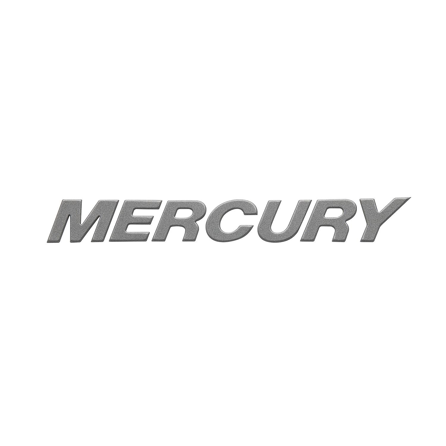 Mercury 3D Wordkmark Decal 8M0147987 for V6, V8 and V10 Outboards