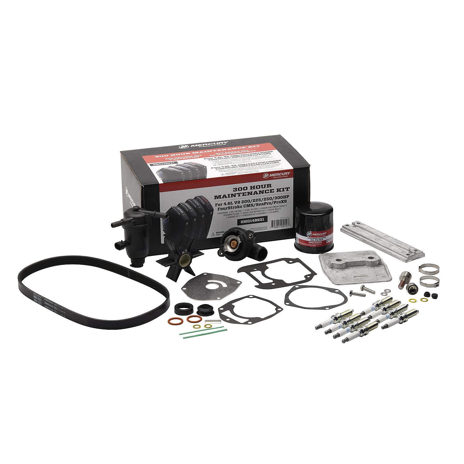 Mercury 4.6L V8 SeaPro and Pro XS CMS 300 Hour Maintenance Kit - Image 6