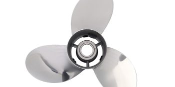 Mercury Mirage Plus 8M0151309 Stainless Steel 3-Blade Propeller, 14.75″ Diameter x 21″ Pitch, Left-Hand Rotation