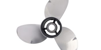 Mercury Enertia ECO 8M0151252 3-Blade Stainless Steel Propeller, 16″ Diameter x 18″ Pitch, Left-Hand Rotation